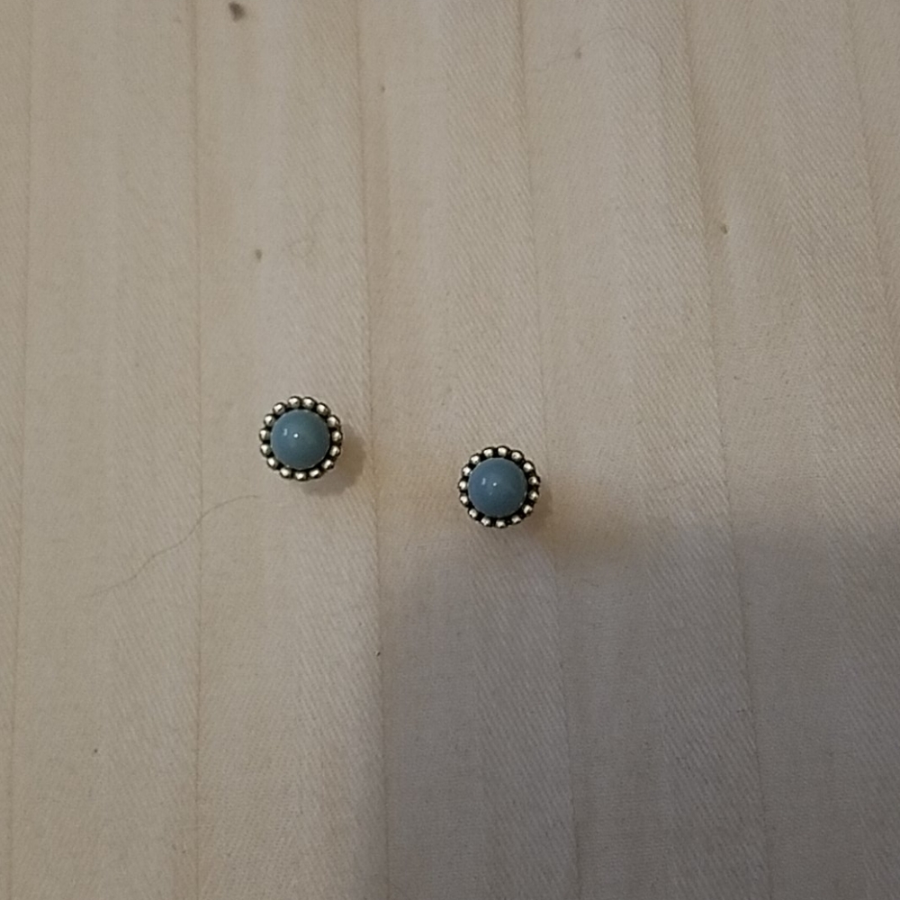 Costume jewelry blue earrings